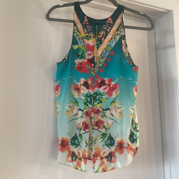 Rory Beca Colorful Silk Floral Tank - Size Small - Picture 2 of 8